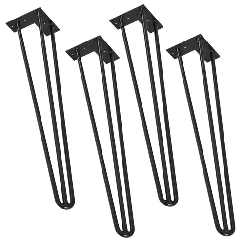[en.casa] Pieds de table en épingles à cheveux – set de pieds en épingles à cheveux  (4 piéces)