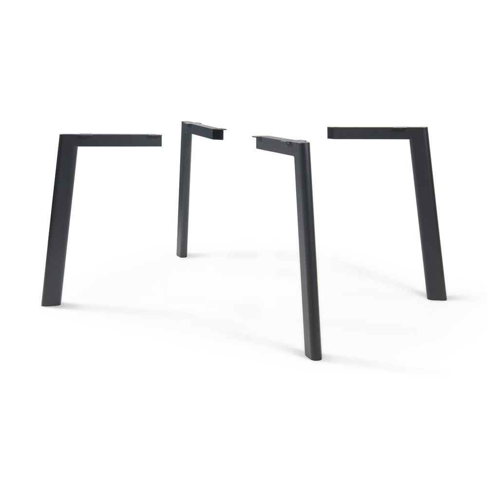 Tafelpoten Hostang 4-delig - Set 50x8x71 cm Zwart [en.casa] - premiumXL