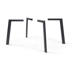 Pieds de table Hostang lot de 4 - 50x8x71 cm noir [en.casa] - premiumXL