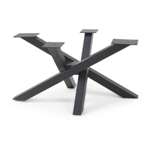 Piètement de table Umala acier noir [en.casa]