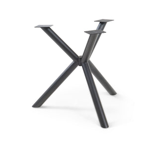 Piètement de table Viserinna acier 94,5x94,5x73 cm noir [en.casa] - premiumXL