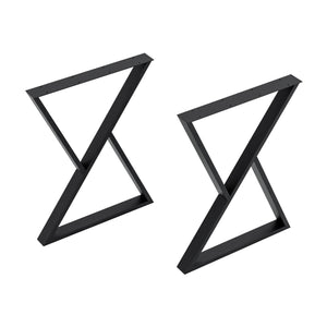 Tafelonderstel Karvia 2-delig Set Staal [en.casa] - premiumXL