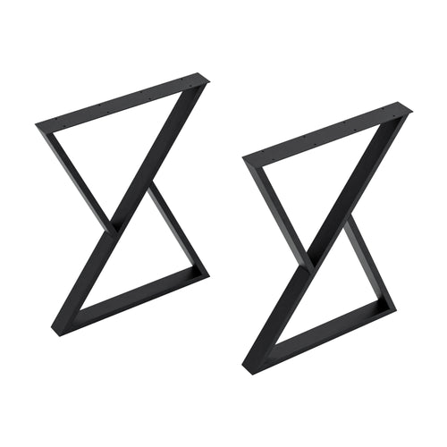 Tafelonderstel Karvia 2-delig Set Staal [en.casa] - premiumXL