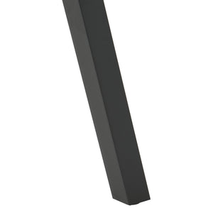 Lot de 2 pieds de table Heustreu acier noir [en.casa]