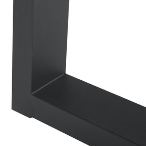 Lot de 2 pieds de table Lülsfeld acier noir [en.casa]