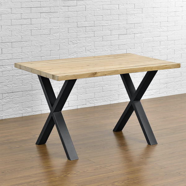 Set de 2 Pieds de Table Greith Métal Forme X [en.casa] 