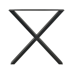 Set de 2 Pieds de Table Greith Métal Forme X [en.casa] 