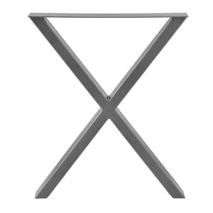 Set de 2 Pieds de Table Greith Métal Forme X [en.casa] 