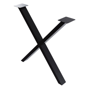 [en.casa] Stalen onderstel Høng set van 2 X tafelpoot zwart mat - 2 varianten