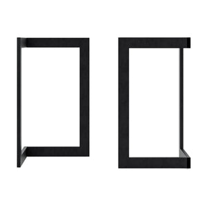 [en.casa] Stalen onderstel Kaskinen set van 2 tafelpoot zwart - 2 varianten