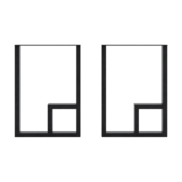 [en.casa] Stalen onderstel Kauhava set van 2 tafelpoot zwart - 2 varianten