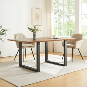 Lot de 2 pieds de table Makers acier noir [en.casa]