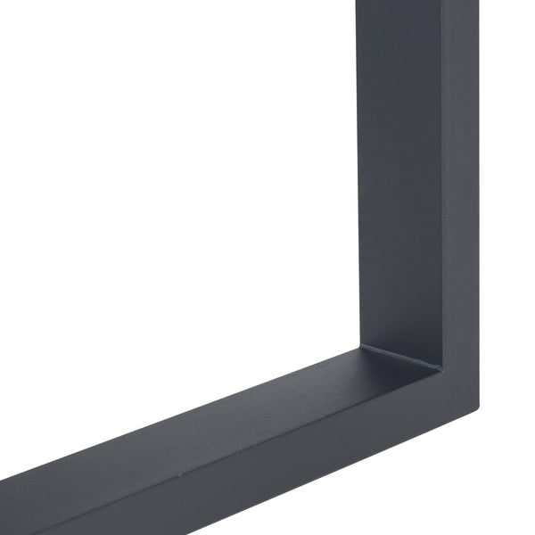 Lot de 2 pieds de table Makers acier noir [en.casa]