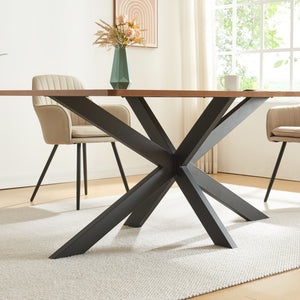 Stalen onderstel Oberau tafelpoot zwart [en.casa]