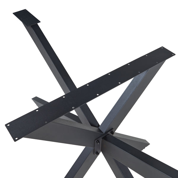 Stalen onderstel Oberau tafelpoot zwart [en.casa]