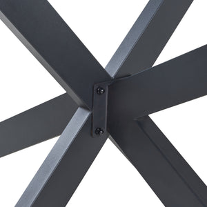 Stalen onderstel Oberau tafelpoot zwart [en.casa]