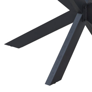 Stalen onderstel Oberau tafelpoot zwart [en.casa]