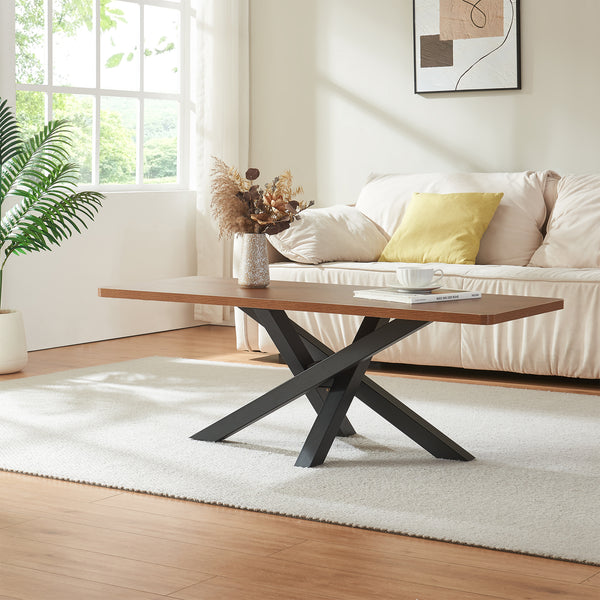 Piètement de table Umala acier noir [en.casa]