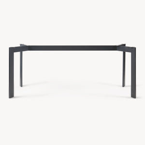 Piétement de table Verg acier laqué noir [en.casa]