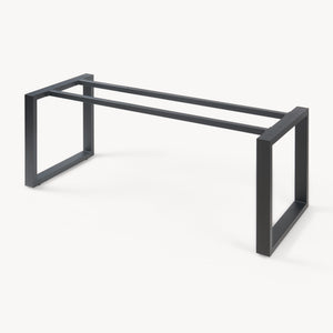 Piétement de table Vestmalu acier laqué noir [en.casa]