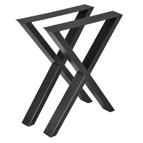 Piètement de table Greith lot de 2 - forme X en différentes couleurs et tailles [en.casa] - premiumXL