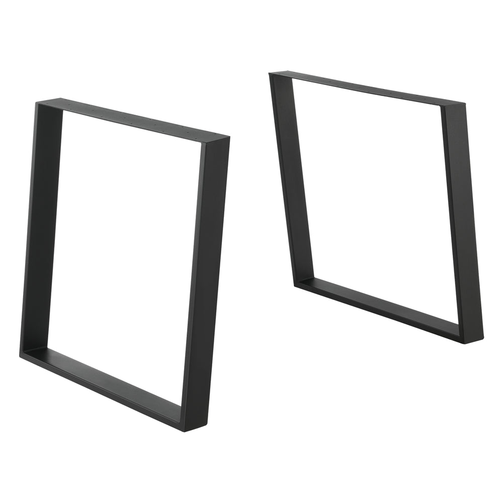 Lot de 2 piètements de table en différentes tailles acier noir mat en.casa - premiumXL