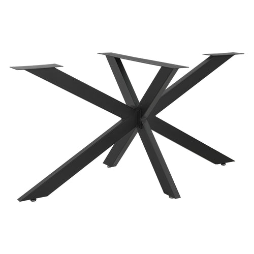 Piètement de table Oberau 150x78x71 cm Noir [en.casa] - premiumXL