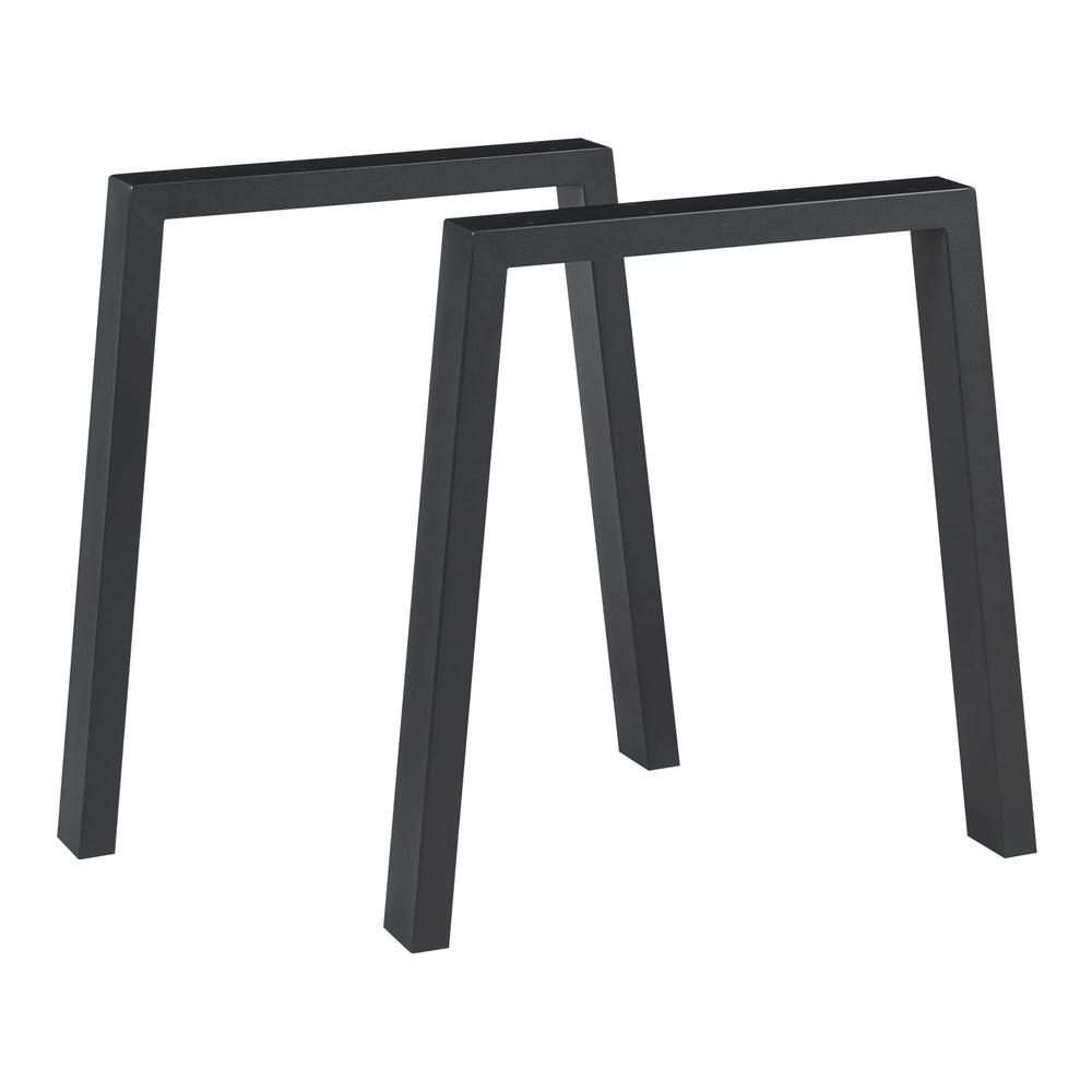 Piètement de table lot de 2 Kraftisried 72x70cm noir [en.casa] - premiumXL