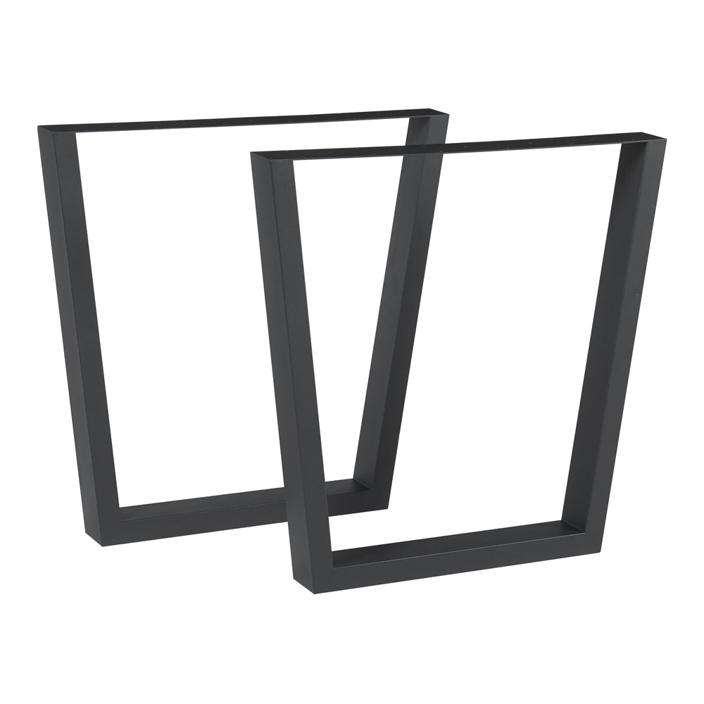 Stalen onderstel Lalling set van 2 tafelpoot zwart [en.casa]