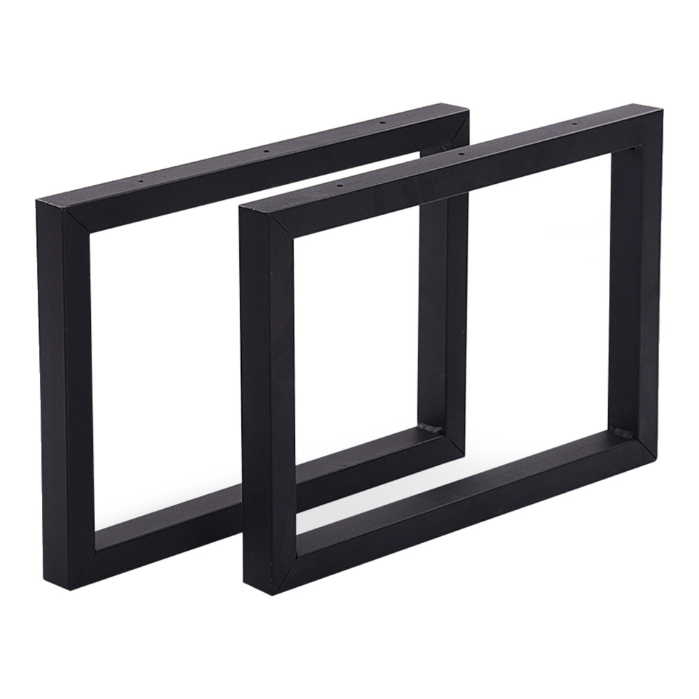 Piètement de table Lunderskov lot de 2 acier 35x50cm noir [en.casa] - premiumXL