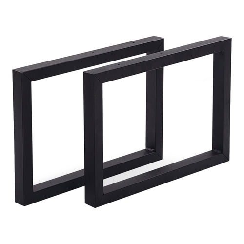 Piètement de table Lunderskov lot de 2 acier 35x50cm noir [en.casa] - premiumXL