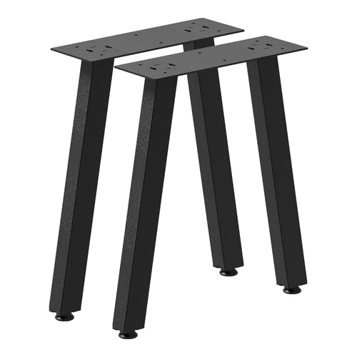 Piètement de table Mariager lot de 2 acier 40x37,5 cm noir [en.casa] - premiumXL