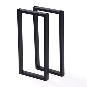 Piètement de table Møldrup 56x27cm Noir [en.casa] - premiumXL