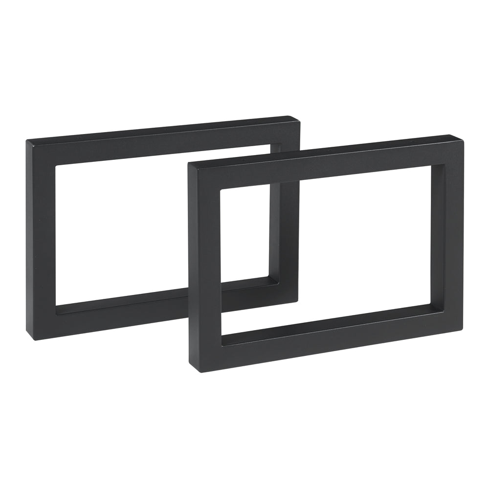 Piètement de table lot de 2 Lunderskov 35x50cm noir [en.casa] - premiumXL