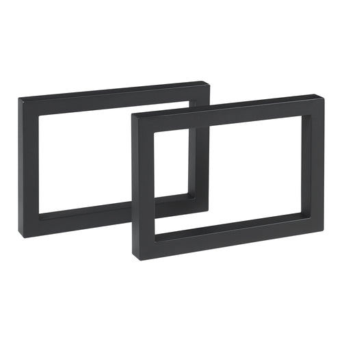 Piètement de table lot de 2 Lunderskov 35x50cm noir [en.casa] - premiumXL