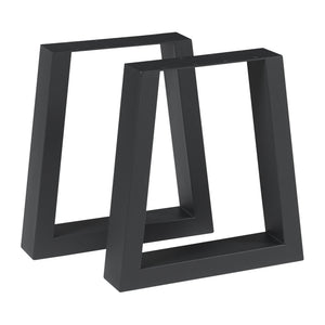 Piètement de table lot de 2 Marstal 42x40cm noir [en.casa] - premiumXL