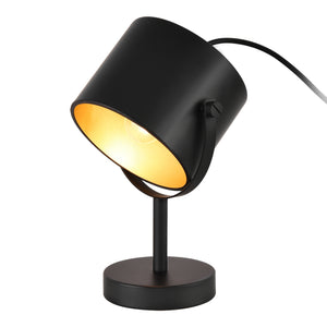 Lampe de table Farstorp 1 x E27 Noir [lux.pro] - premiumXL