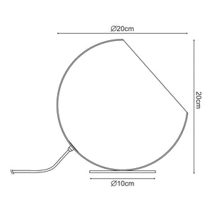 Lampe de table Lukkodso 1 x E27 Ø 20 x 20 cm lux.pro 
