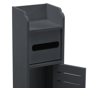 Toiletrol houder Leoben HKC badkamerkast toiletkast 80x15x15 cm - 2 varianten