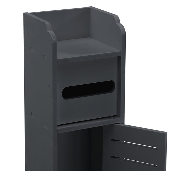 Toiletrol houder Leoben HKC badkamerkast toiletkast 80x15x15 cm - 2 varianten