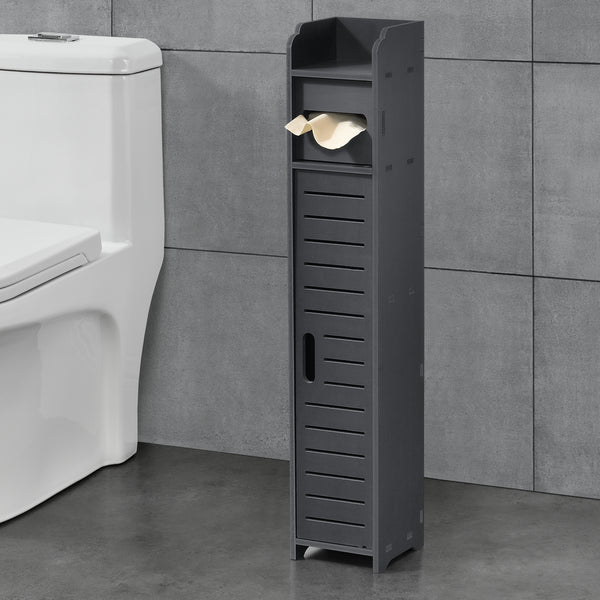 Toiletrol houder Leoben HKC badkamerkast toiletkast 80x15x15 cm - 2 varianten