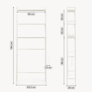 Toiletkast Ljukhobro toiletombouwkast toiletrek 164x64x20 cm [en.casa] 