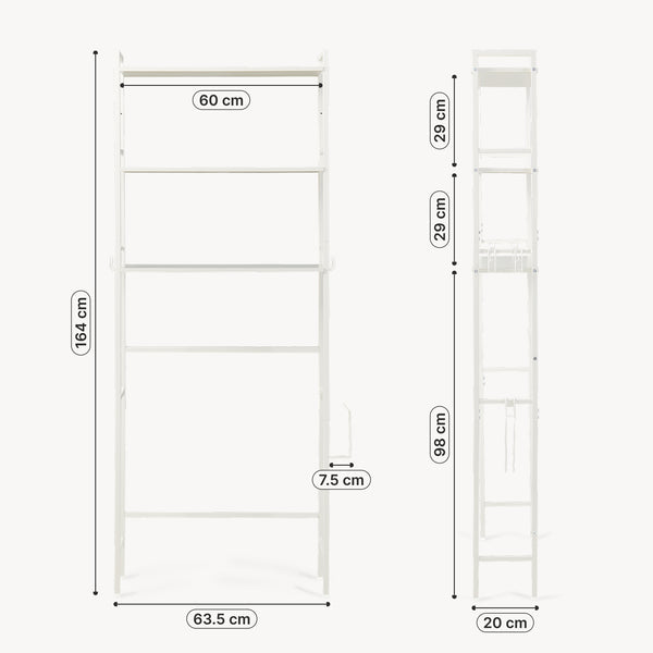 Toiletkast Ljukhobro toiletombouwkast toiletrek 164x64x20 cm [en.casa] 