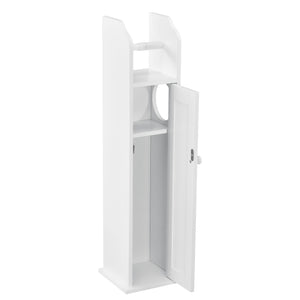 Toilettenpapierhouder Falkenberg 78x20x18 cm Badkamerkast met plank Wit en.casa - premiumXL
