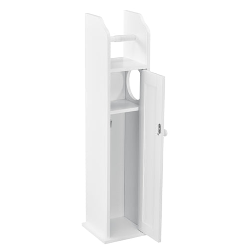 Toilettenpapierhouder Falkenberg 78x20x18 cm Badkamerkast met plank Wit en.casa - premiumXL