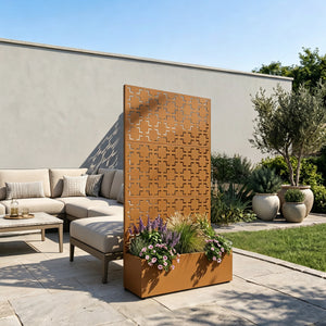 Tuinscherm Aaskis met plantenbak casa.pro 