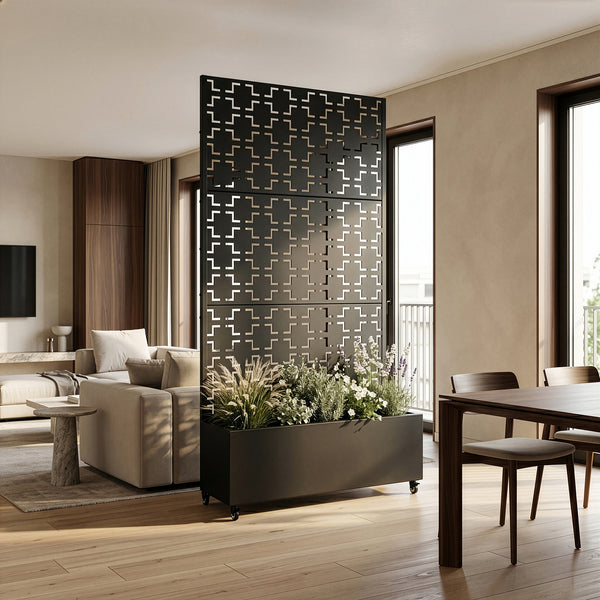 Cloison Aaskis avec bac à fleurs [casa.pro]