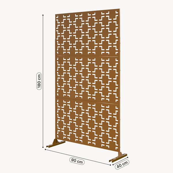 Cloison de séparation Basciano pour extérieur et intérieur acier galvanisé casa.pro