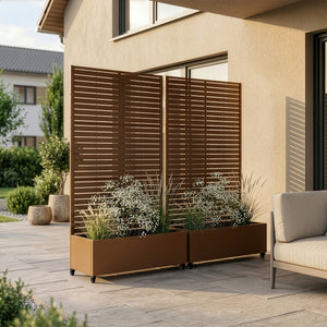 Scheiding Nodepp met bloembak staal [casa.pro]