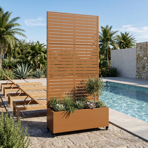 Scheiding Nodepp met bloembak staal [casa.pro]